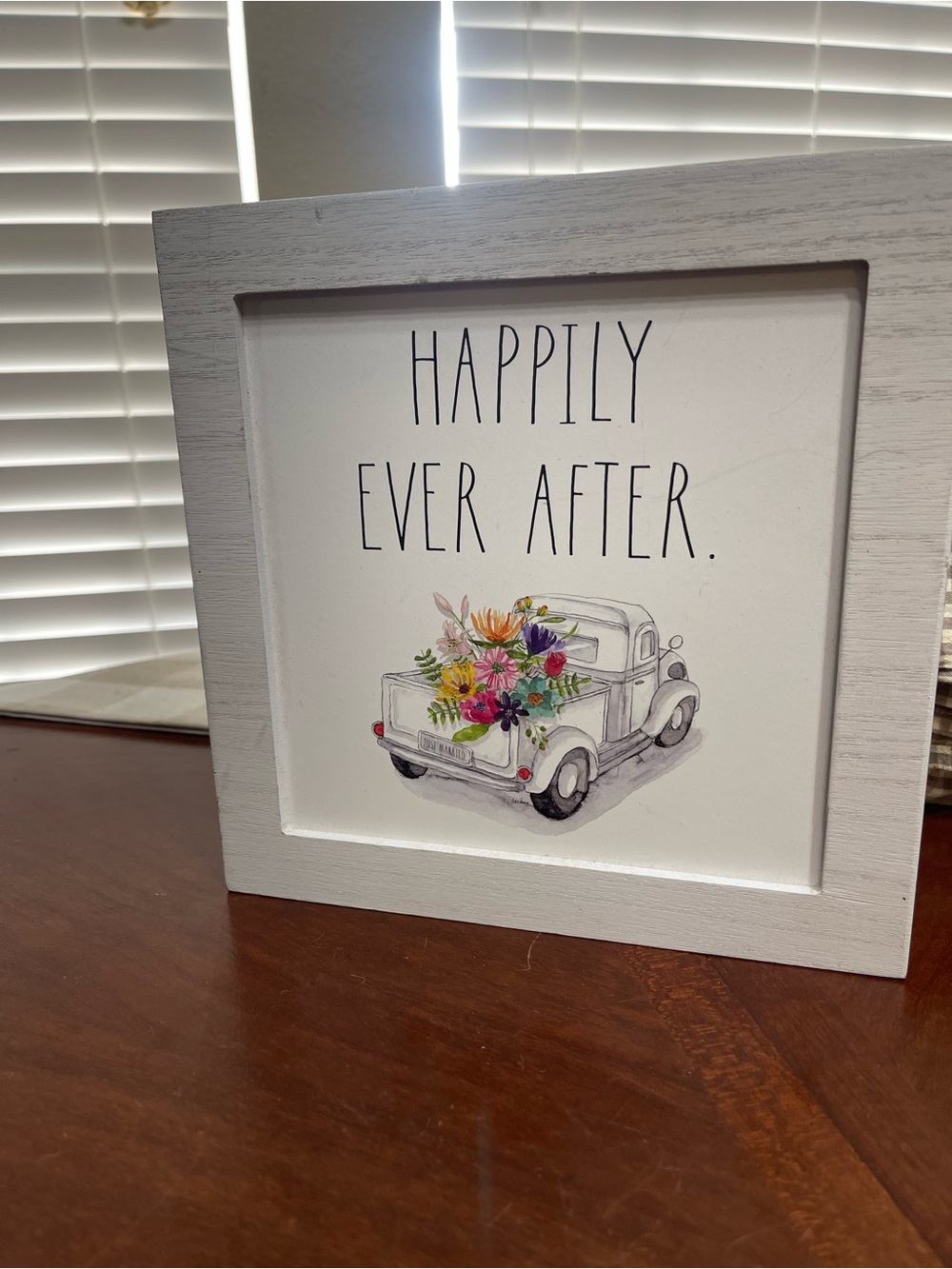 Rae Dunn HAPPILY EVER AFTER Wood Sign